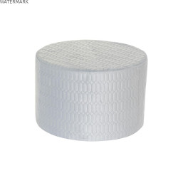 Repose-pied DKD Home Decor Polyester Bleu ciel Éponge Bois MDF (55 x 55 x 35 cm)