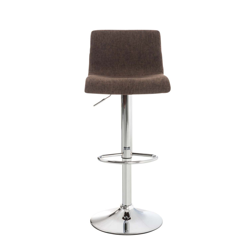 Tabouret de bar Hoover tissu C marron