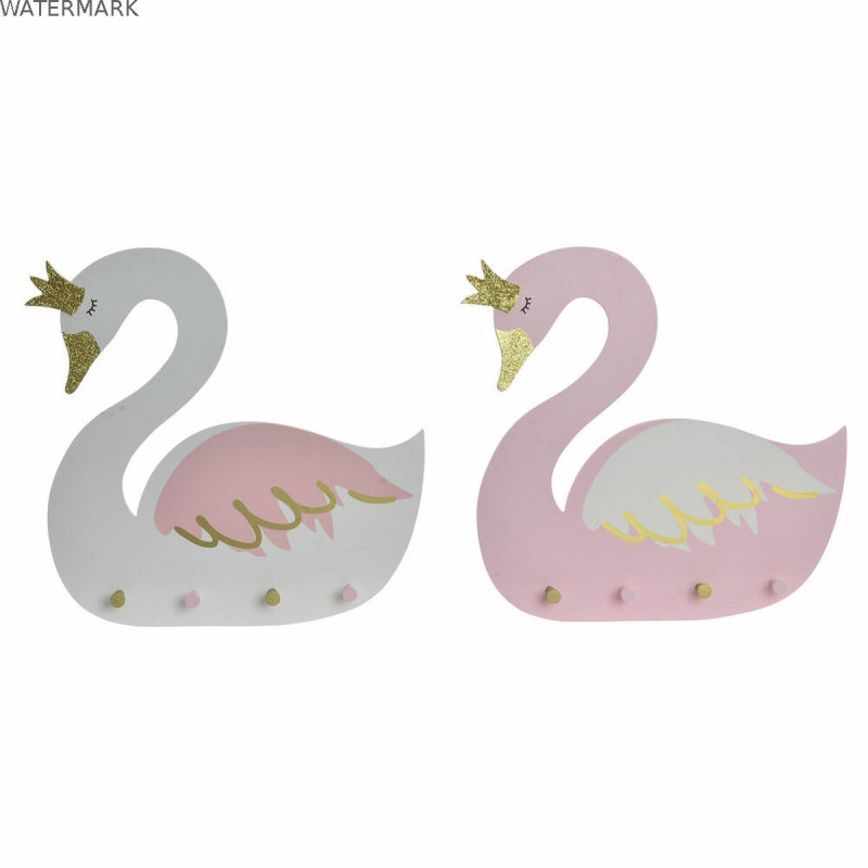 Portemanteau DKD Home Decor Bois Enfant Cygne 40 x 4 x 38,5 cm (2 Unités) Portemanteau DKD Home Decor Bois Enfant Cygne 40 x 4 x 38,5 cm (2 Unités)