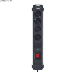Rallonge 4 prises Schuko avec interrupteur TM Electron 230 V