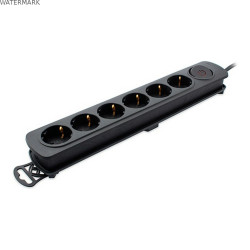 Multiprise 6 Prises avec Interrupteur TM Electron 250 V