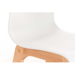 Lot de 2 tabourets de bar Hoover Natura blanc