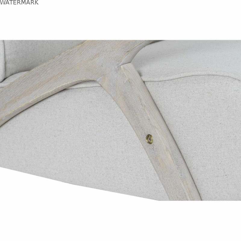 Siège DKD Home Decor Sapin Beige Polyester (57 x 55 x 85 cm)