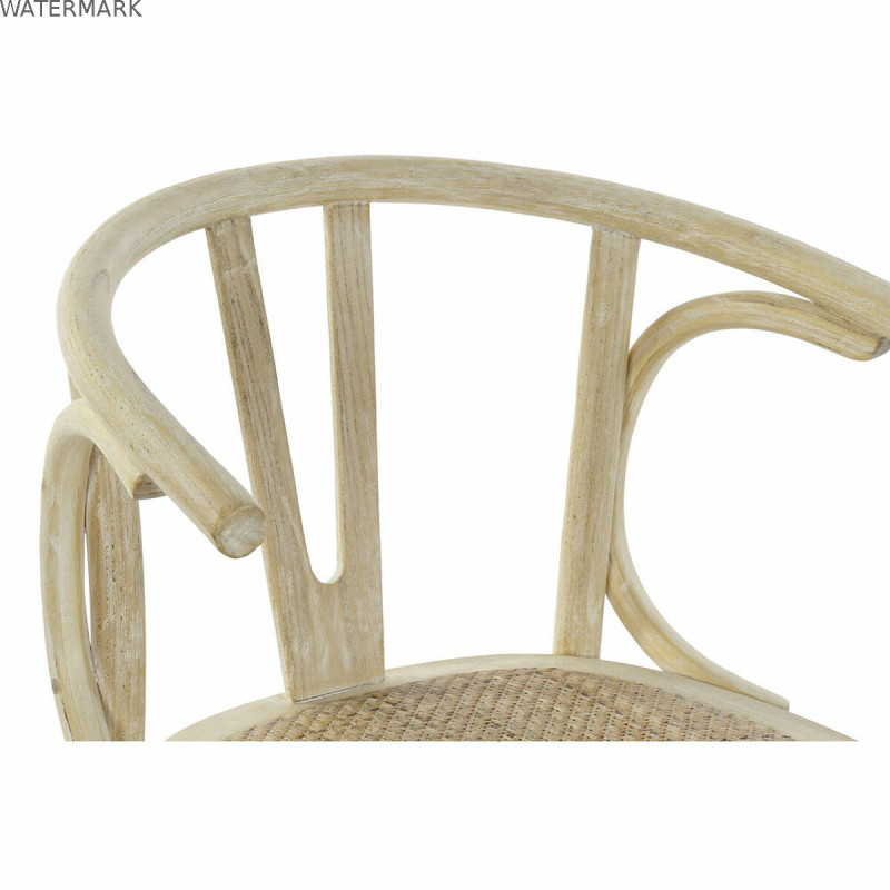 Chaise de Salle à Manger DKD Home Decor Blanc 56 x 50 x 76 cm