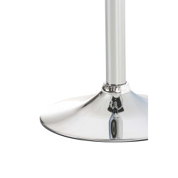 Sgabello HOVER in tessuto grigio chiaro,Metallo in look cromato