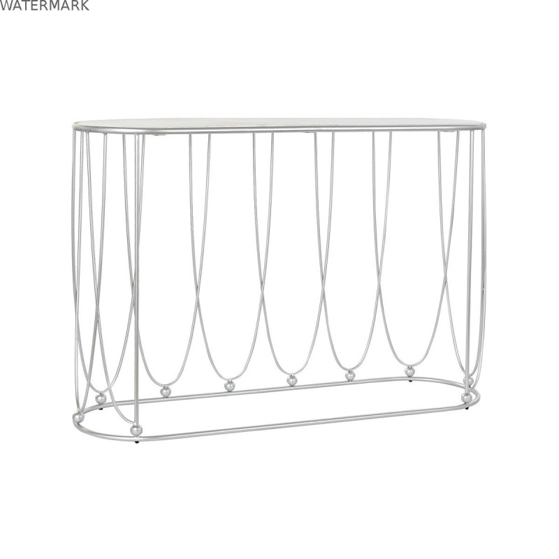 Meuble d'Entrée DKD Home Decor Blanc Argenté 115 x 35 x 78 cm