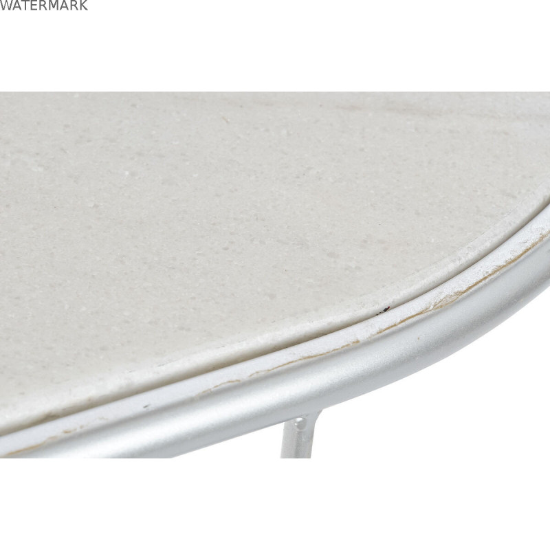 Meuble d'Entrée DKD Home Decor Blanc Argenté 115 x 35 x 78 cm