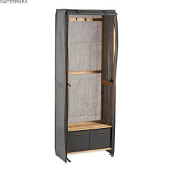 Porte-manteau Kipit MH18002H Gris Bois 31,5 x 58 x 168 cm