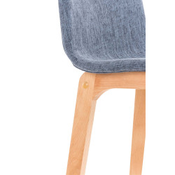 Tabouret de bar Hoover tissu Natura bleu