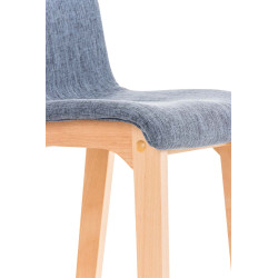 Tabouret de bar Hoover tissu Natura bleu