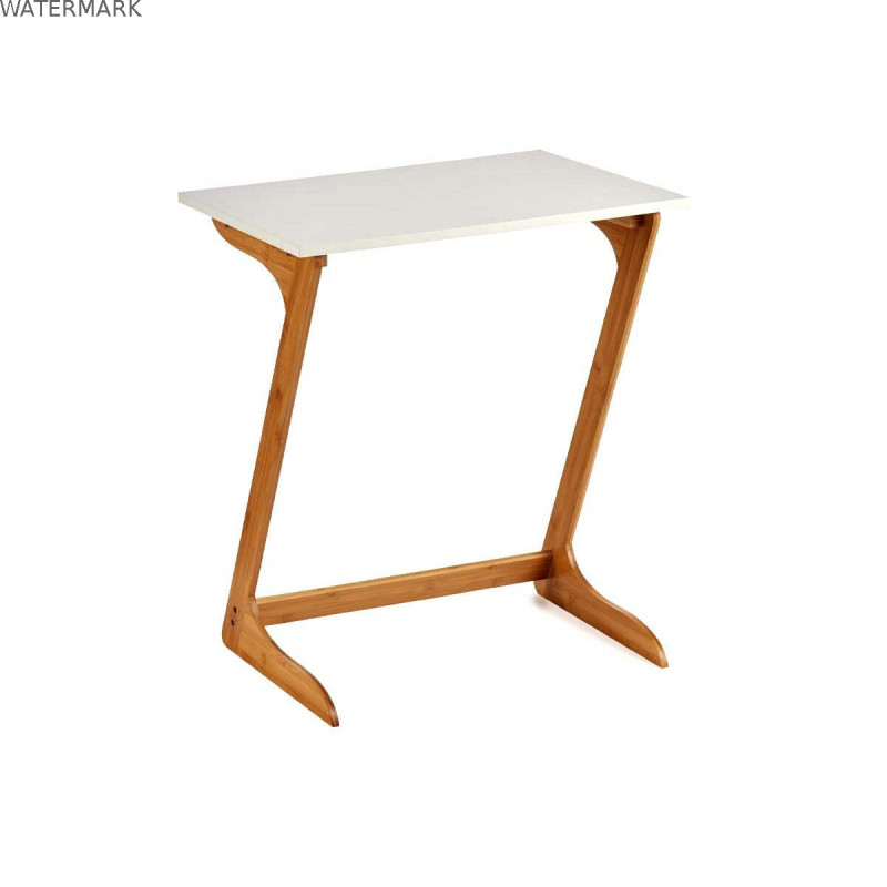 Table d'appoint Kinvara WD2021329426 Blanc Marron Naturel 40 x 68,5 x 60 cm Table d'appoint Kinvara WD2021329426 Blanc Marron Naturel 40 x 68,5 x 60 cm