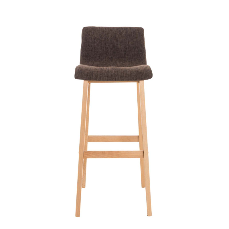 Tabouret de bar Hoover en tissu Natura marron