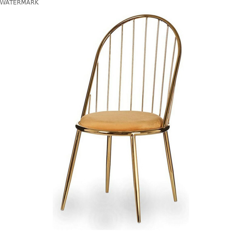 Chaise Doré Barres Moutarde 48 x 95,5 x 48 cm