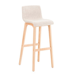 Tabouret de bar Hoover tissu Natura crème