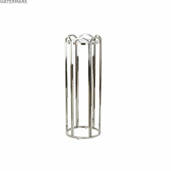 Table d'appoint DKD Home Decor Verre Argenté Métal 40 x 40 x 110 cm