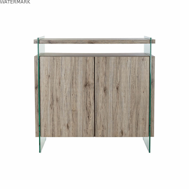 Buffet DKD Home Decor Naturel MDF Verre trempé (120 x 44 x 120 cm) Buffet DKD Home Decor Naturel MDF Verre trempé (120 x 44 x 120 cm)