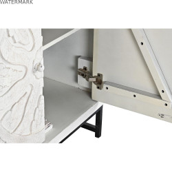 Buffet DKD Home Decor   Blanc Métal Bois de manguier 150 x 38 x 80 cm