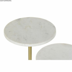 Table d'appoint DKD Home Decor Doré Métal Marbre 45 x 27 x 63 cm