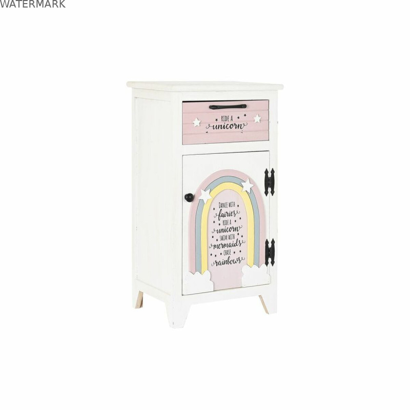 Table de Nuit DKD Home Decor Enfant Gris Rose Blanc Jaune (40 x 29 x 73,5 cm) Table de Nuit DKD Home Decor Enfant Gris Rose Blanc Jaune (40 x 29 x 73,5 cm)