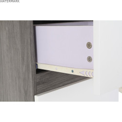Bureau DKD Home Decor Naturel Gris Métal MDF (150 x 120 x 75 cm)