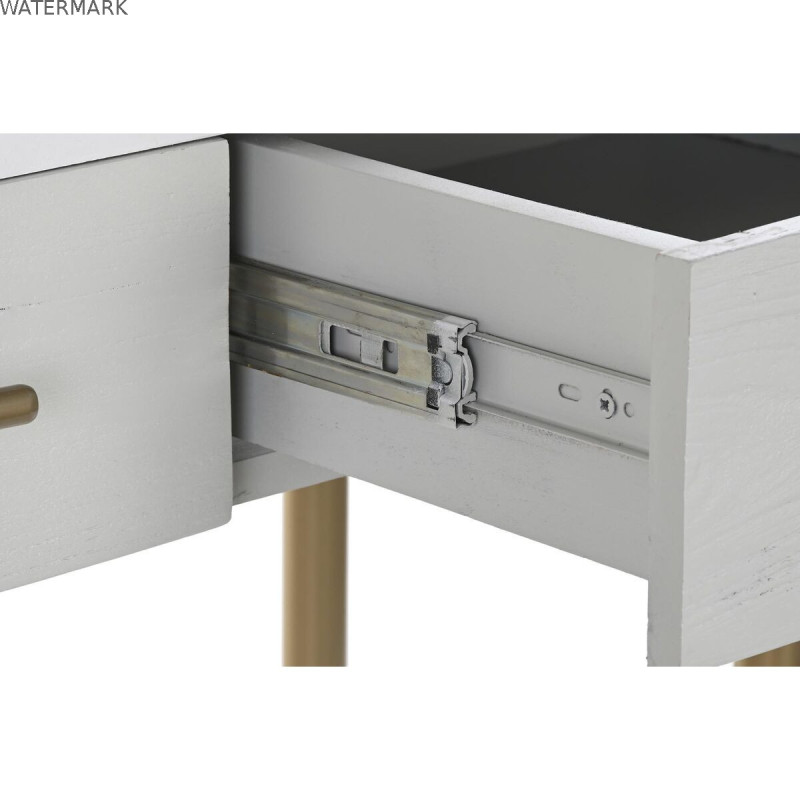 Meuble d'Entrée DKD Home Decor Blanc Doré 90 x 45 x 74 cm