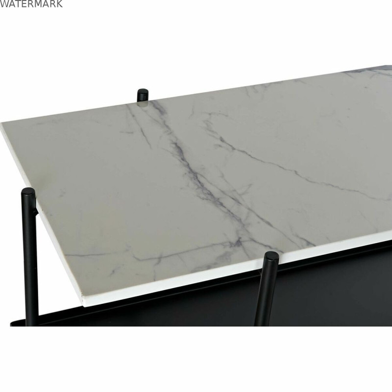 Meuble d'Entrée DKD Home Decor Blanc Noir 120 x 40 x 80 cm