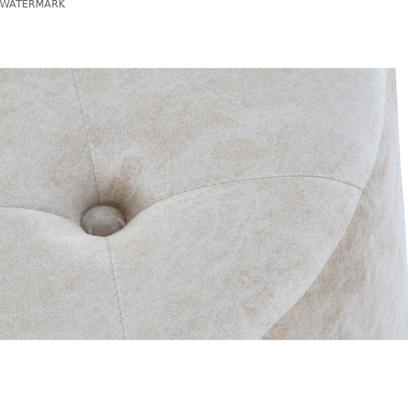 Repose-pied DKD Home Decor Beige Doré Métal Polyester (63 x 63 x 42 cm)
