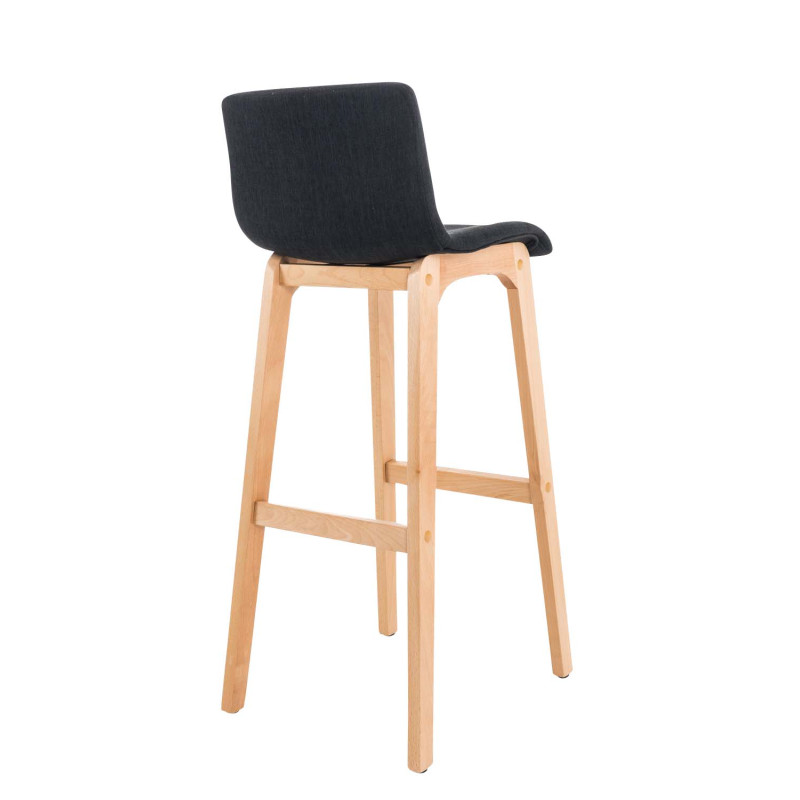 Tabouret de bar Hoover tissu Natura noir