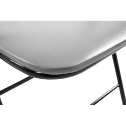 Lot de 4 chaises pliantes Felix gris/noir