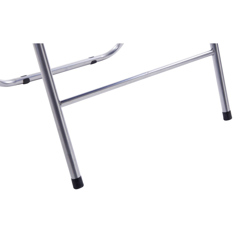 Lot de 4 chaises pliantes Felix blanc/argent
