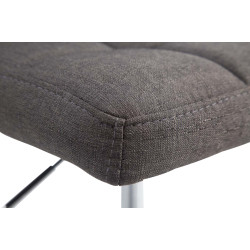 Lot de 4 chaises longues Palma Lounger V2 en tissu gris foncé