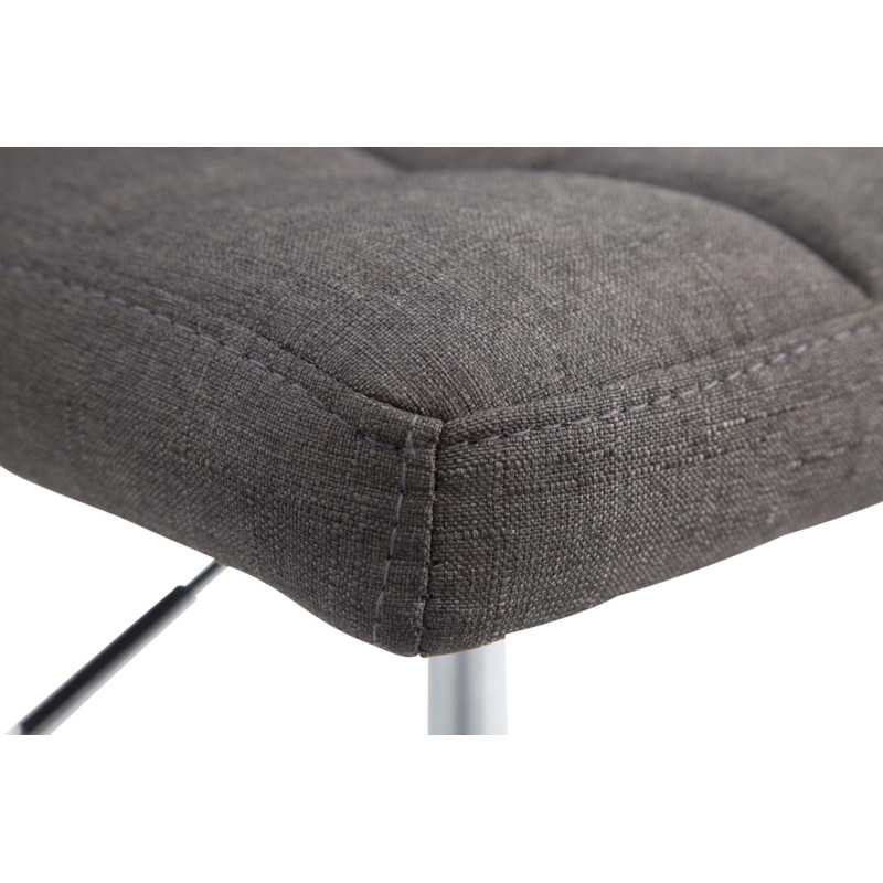 Lot de 4 chaises longues Palma Lounger V2 en tissu gris foncé
