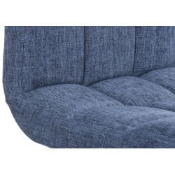 Lot de 2 tabourets de bar Peru FABRIC C bleu