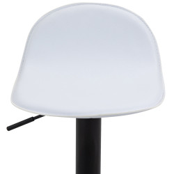 Tabouret de bar Lana V2 noir et blanc