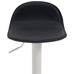 Tabouret de bar Lana V2 blanc noir