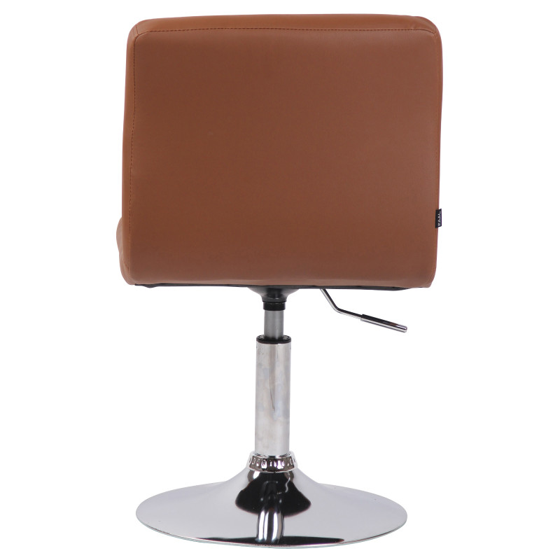 Lot de 2 chaises longues Palma V2 simili cuir marron clair