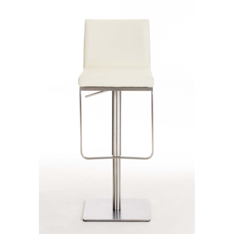 Tabouret de bar Panama E simili cuir crème