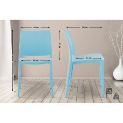 Chaise MAYA bleu clair