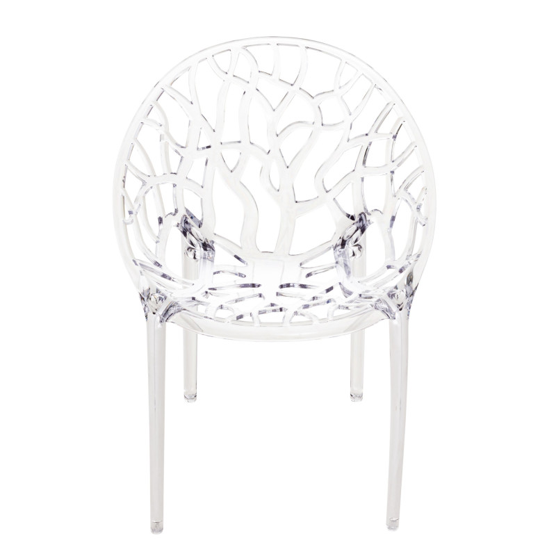 Chaise empilable transparente CRYSTAL