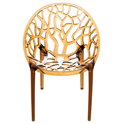 Chaise empilable CRYSTAL ambre