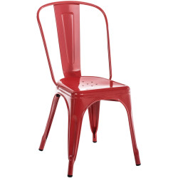 Chaise Benedict rouge
