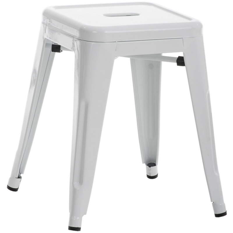 Tabouret Armin blanc