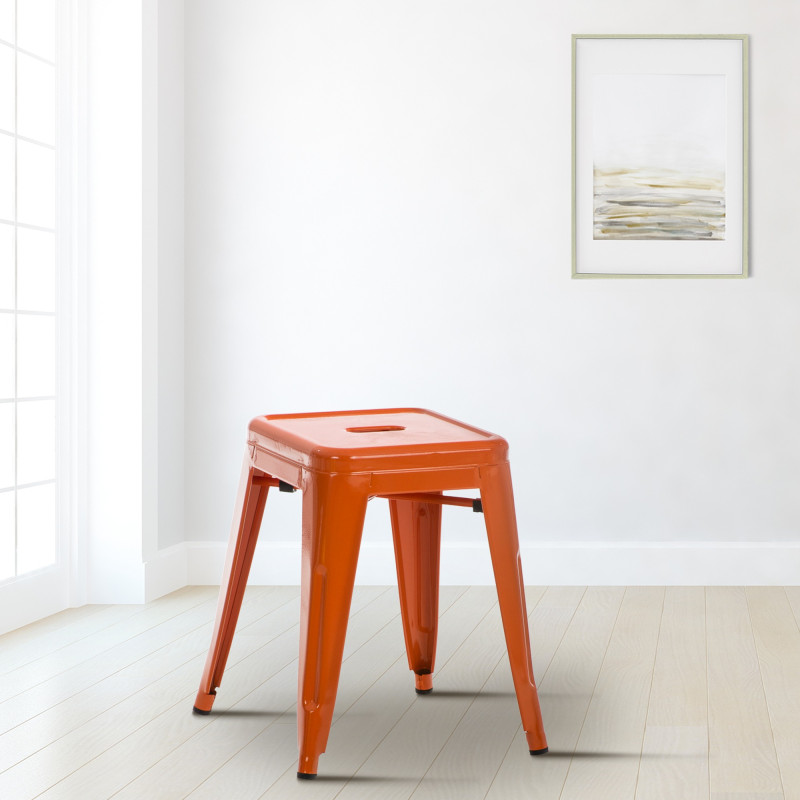 Tabouret orange Armin