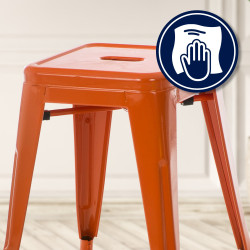 Tabouret orange Armin