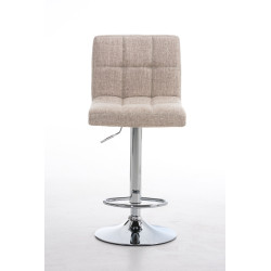 Tabouret de bar Pérou TISSU C crème