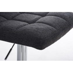 Tabouret de bar Pérou FABRIC C gris foncé