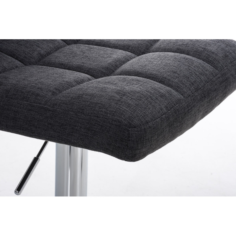 Tabouret de bar Pérou FABRIC C gris foncé