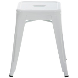 Ensemble de 4 tabourets blancs Armin