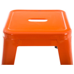 Lot de 4 tabourets Armin orange