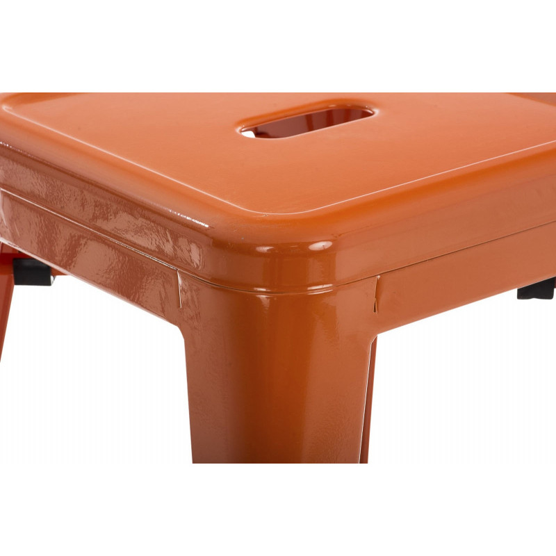 Lot de 4 tabourets Armin orange